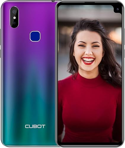 CUBOT MAX Smartphone 6 8 Pollici 19 9 Corning Gorilla  Batteria 5000mAh  Android Octa Core Helio P22  4G 64G  Sony Fotocamera 12MP 2MP 8MP  Dual 4G-Lte SIM Phablet Libero  Colore Sfumato