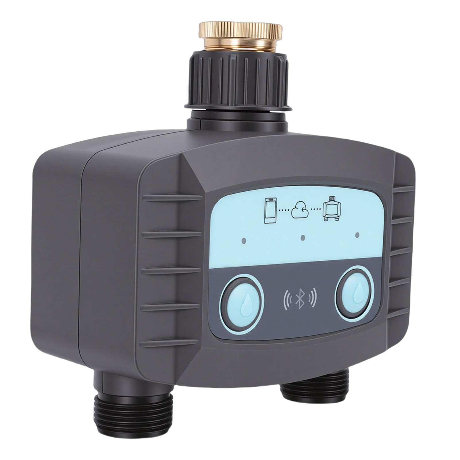 Wakects Zestaw WiFi Timer do Nawadniania ABS Inteligentny Sterownik Nawadniania 500 do 1700 L na godzinę IP67 433 MHz Pilot RF Podlewania Węża Zraszającego Trawnik Ogrodowy