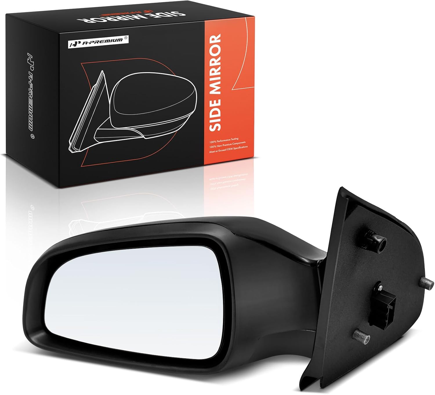 A-Premium Driver Side Power Door Mirror - Compatible with Saturn Astra 2008-2009 - Heated Manual Folding Black Outside Rear View Mirror - Replace# 13253341