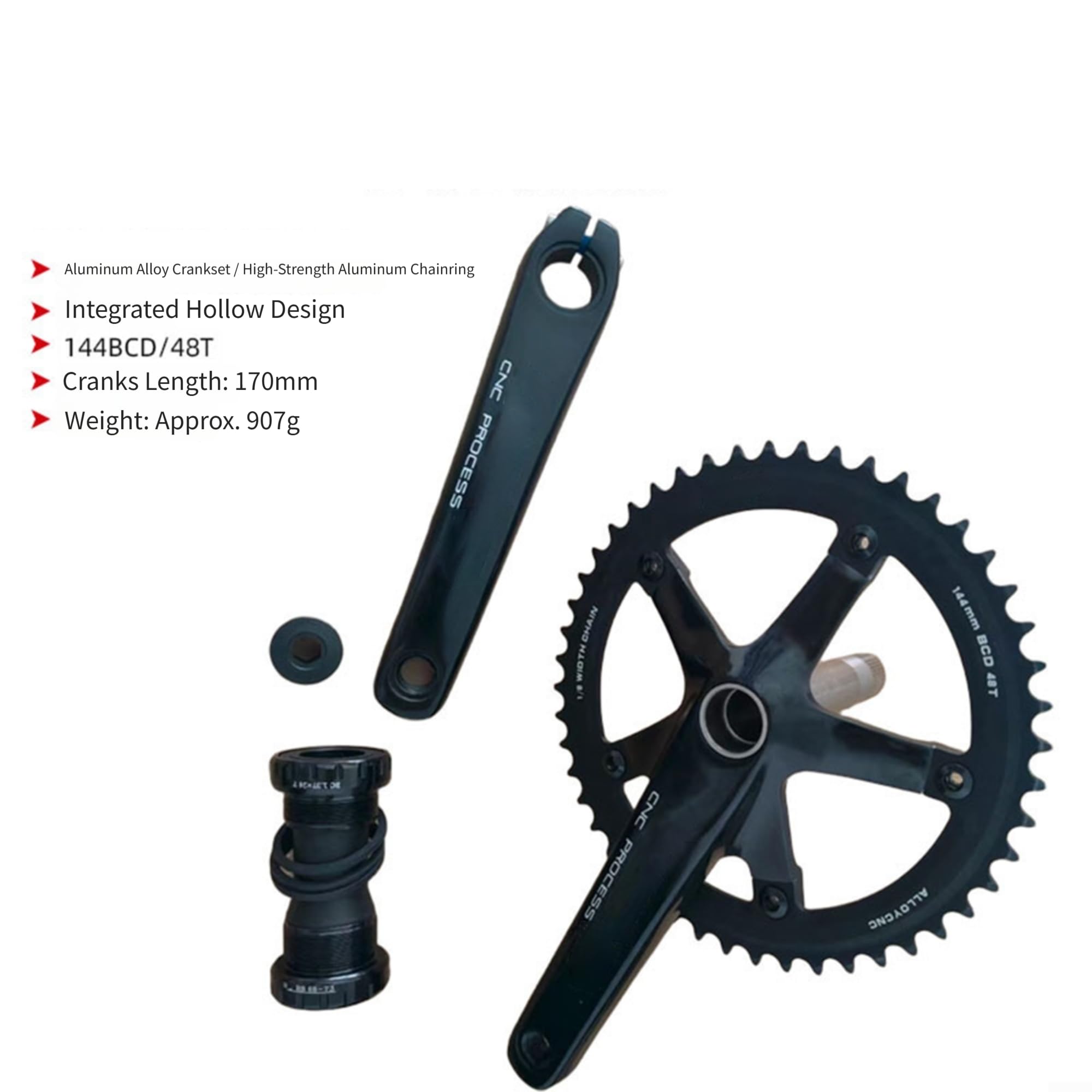 Guarnitura Bicicletta 48T in Lega di Alluminio Anodizzato