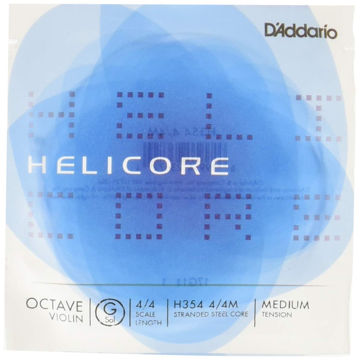 Helicore Octave Violin Single G String, 4/4 Scale, Medium Tension