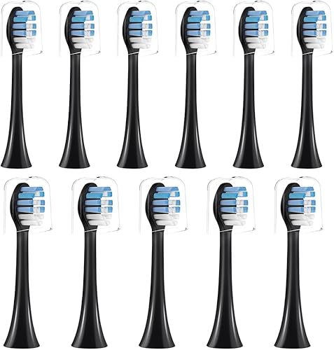 Paquete de 10  1 cabezales de repuesto para cepillos de dientes compatibles con AquaSonic Black Series Vibe Series Black Pro y para Duo Series Pro