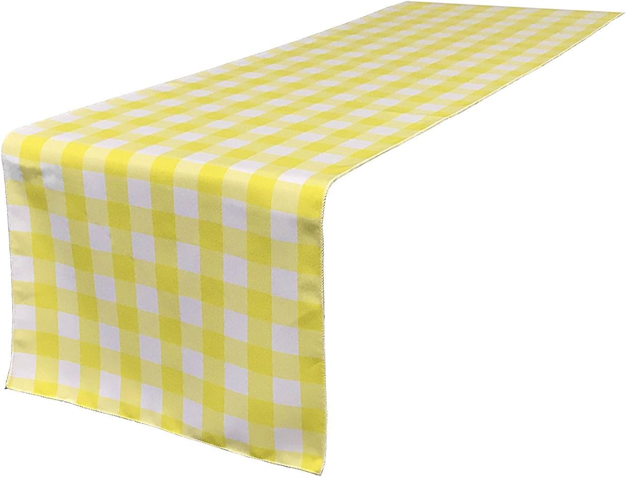 lovemyfabric Country Style Gingham Poly Checker Table Runner for Wedding/Bridal Shower,Birthdays/Baby Shower Picnic,Party & Special Events (12"X108", Red)