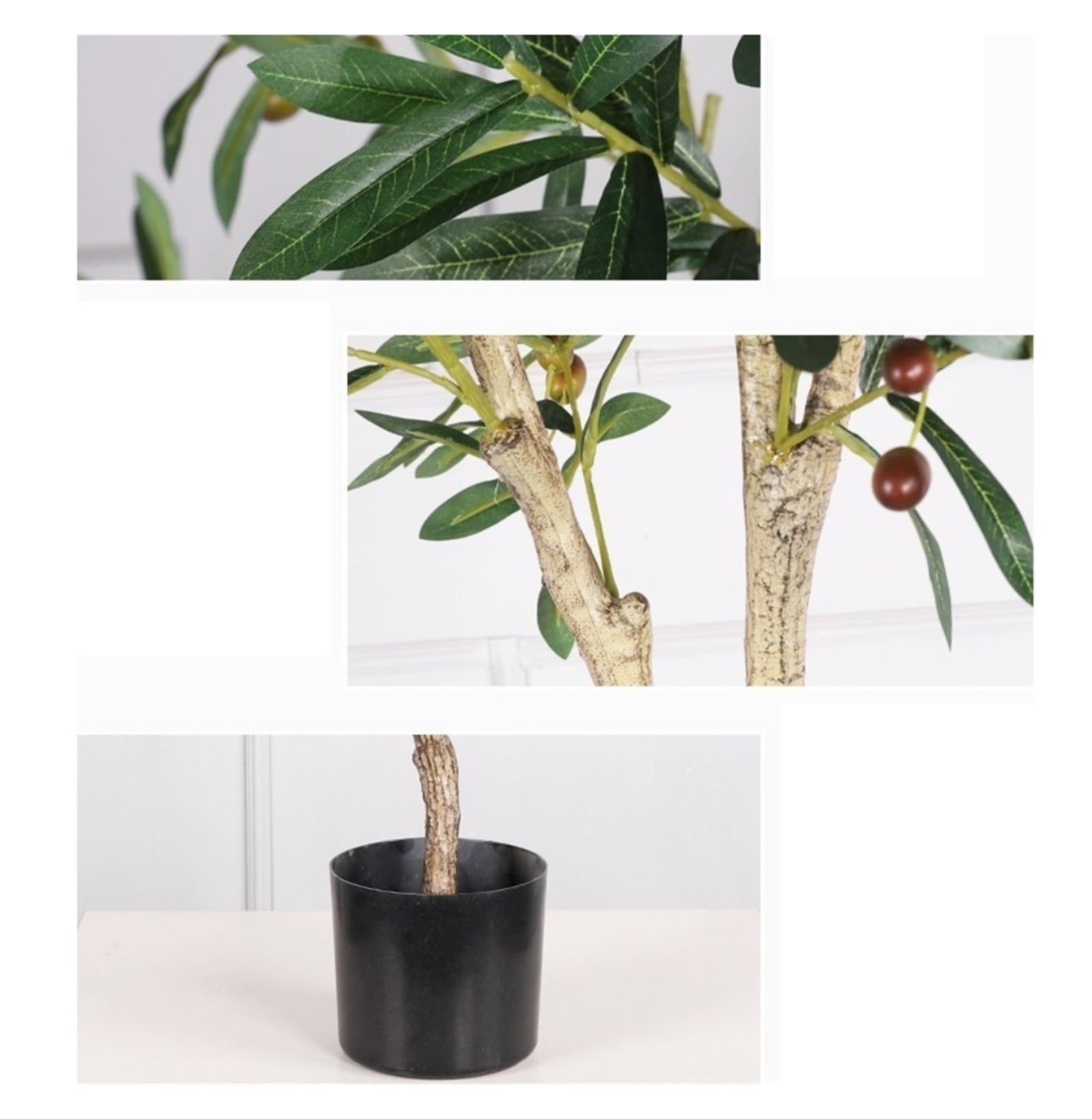 人工オリーブの木 人工観葉植物  フェイクプラント 人工植物 ホームオフィス 人工 観葉植物 フェイク グリーン オリーブ H約180cm 大型 店舗