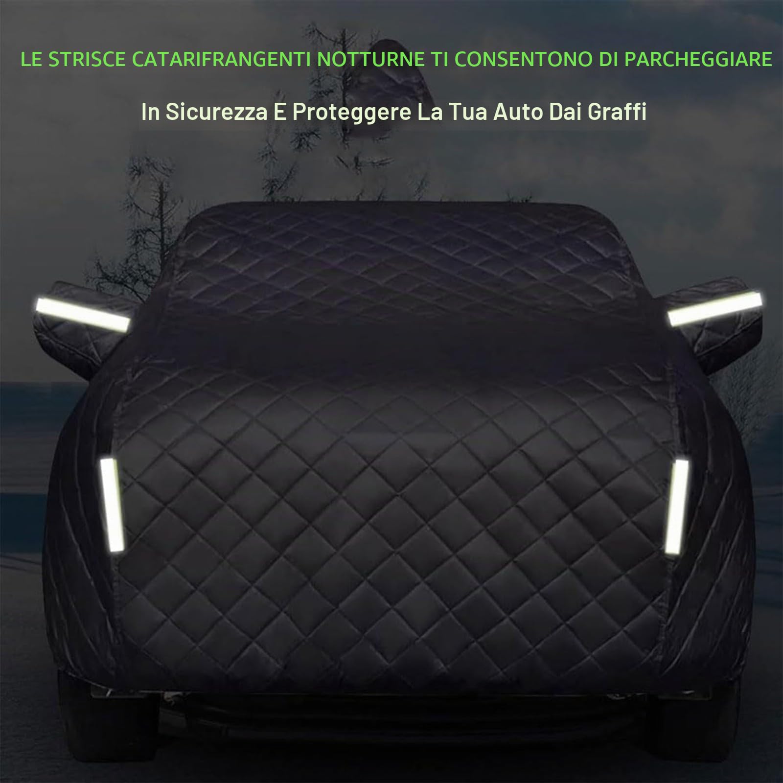 Telo Copriauto Antigrandine per Porsche Cayenne S Coupe 2024-2025,Telo Grandine AutoImbottito Telo Auto Esterno Contro Vento e Polvere