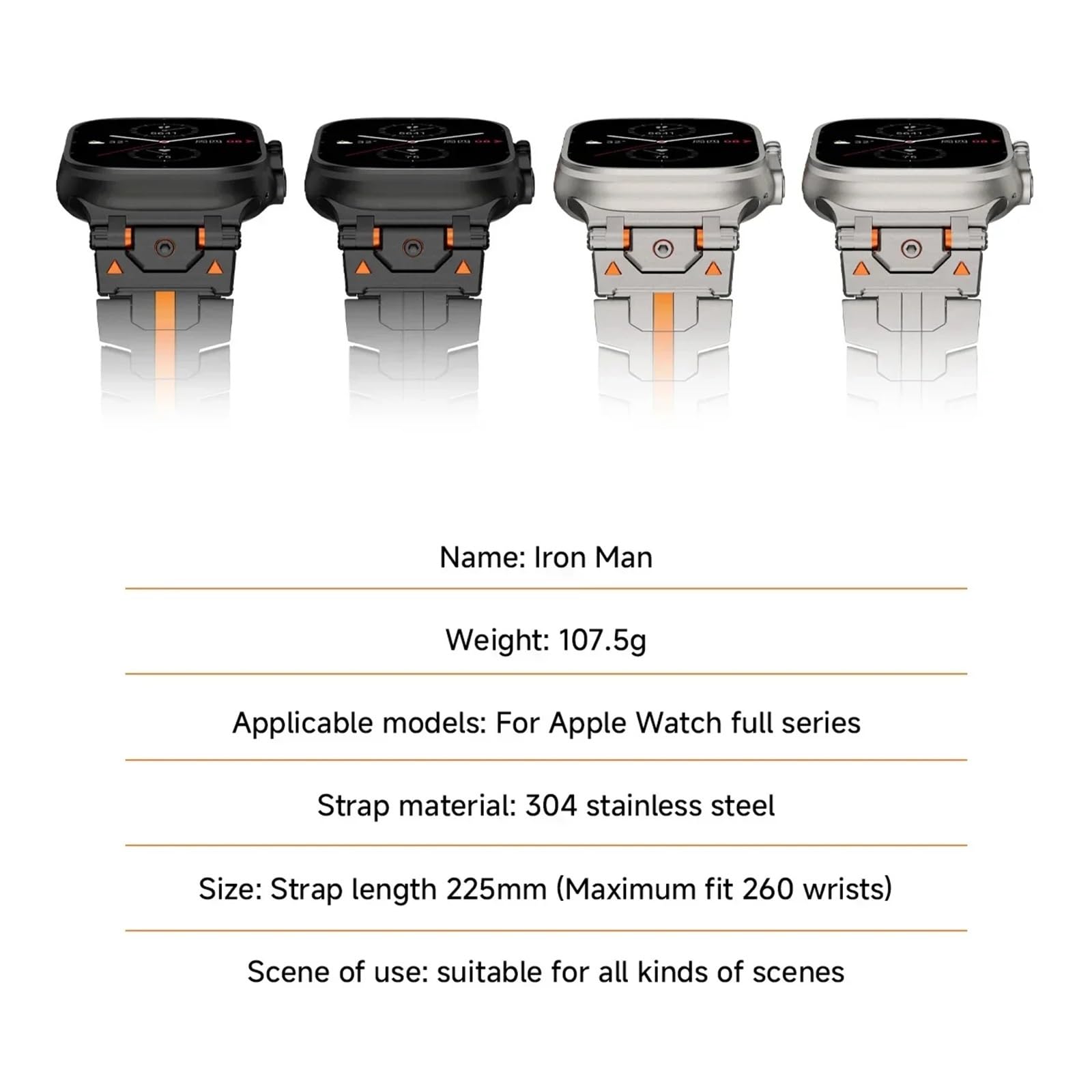 VELORE Correa para Apple Watch Ultra 2 49mm Series 10 9 8 7 se 6 5 4 Correa de acero inoxidable para iwatch 49 42 46mm 41 45mm 40 44mm Correas de reloj