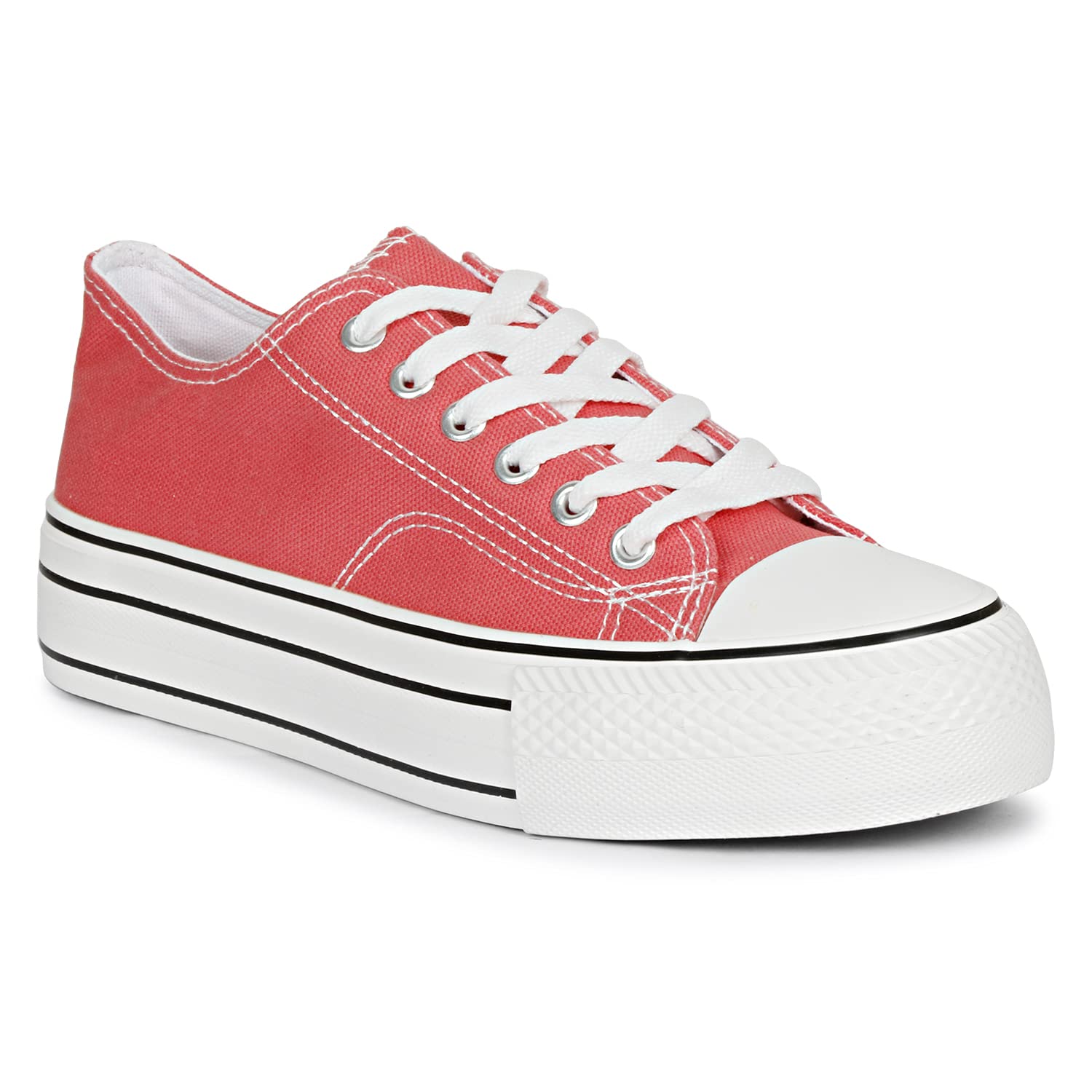 See full amazon price history chart for MOZAFIA Comfortable Plim Double Sole Canvas Lace-up Casual Sneakers Shoes for Womens (C Pink) MOZAFIA Comfortable Plim Double Sole Canvas Lace-up Casual Sneakers Shoes for Womens (C Pink) (B0C2H8VTJ2) Amazon Price History, Amazon Price Tracker