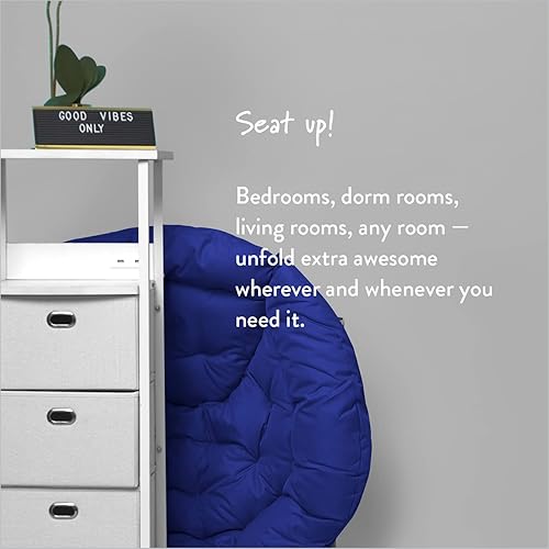 Miniatura 17 de Urban Lifestyle Silla platillo plegable de gran tamaño, color rosa marino,Rosado,gris