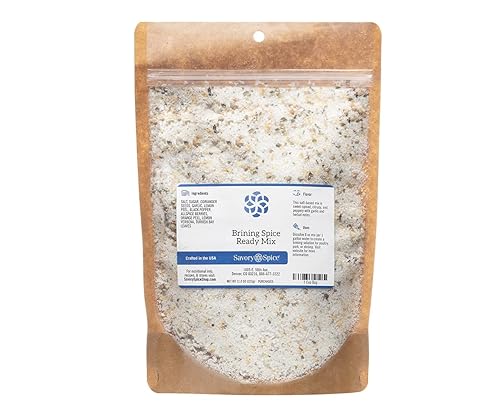 Miniatura 1 de Savory Spice Brining Spice Ready Mix - Kit de condimento de salmuera para pollo, pechugas, costillas, camarones y tofu  Paquete de salmuera fácil de
