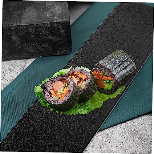 Plato de sushi rectangular de cerámica estilo japonés miniatura 3