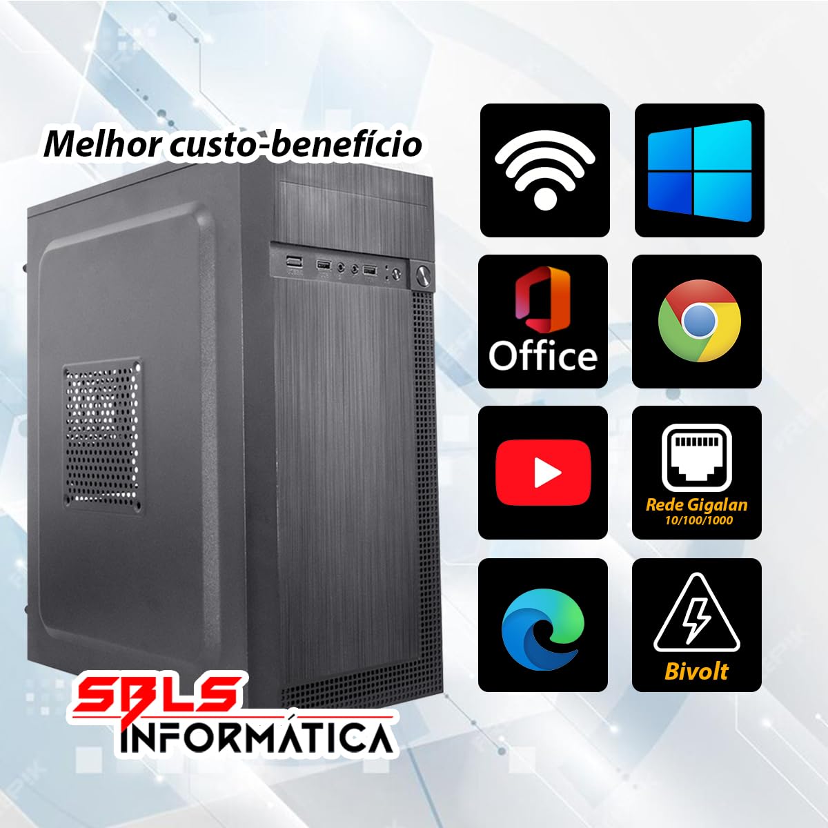 Computador Pc Cpu Core i5 4570 Com Hdmi 16GB SSD 480GB Windows 11
