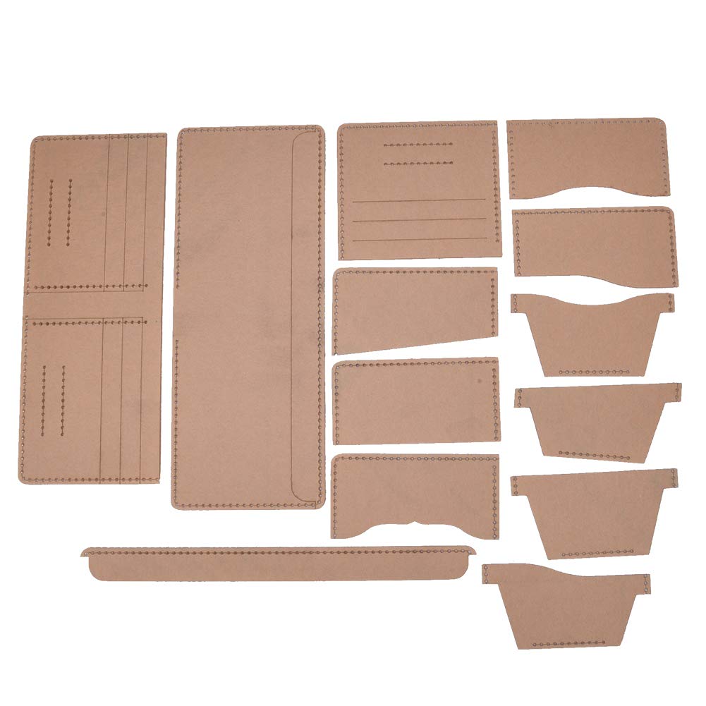 Wallet Template, Transparent Acrylic Leather Pattern with Kraft Paper Protective Film for Accurate Cutting, Weather and Resistance