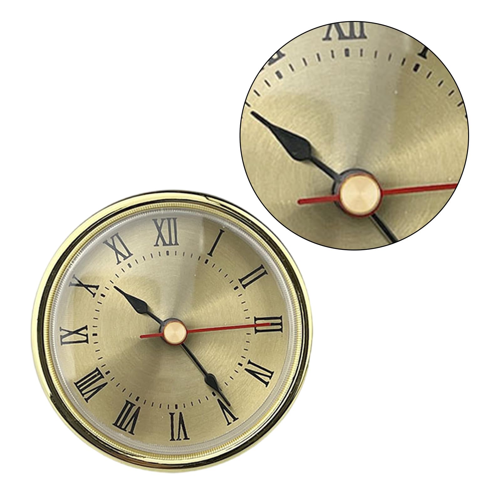ZBIianxer Multifunctional Clock Insert 80mm Clock Face Insert Display With Roman Numeral Perfect Decorations Clock Head Fit Diameter Clock Head