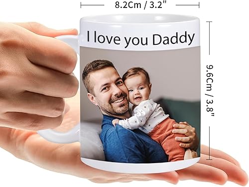 Miniatura 5 de Taza de café personalizada, taza de café personalizada, regalo de foto personalizada, tazas personalizadas con foto y texto, regalo de cumpleaños,