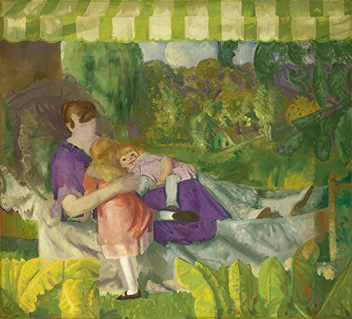 Cuadro George Bellows My Family en tamaño pequeño con marco negro y acabado mate