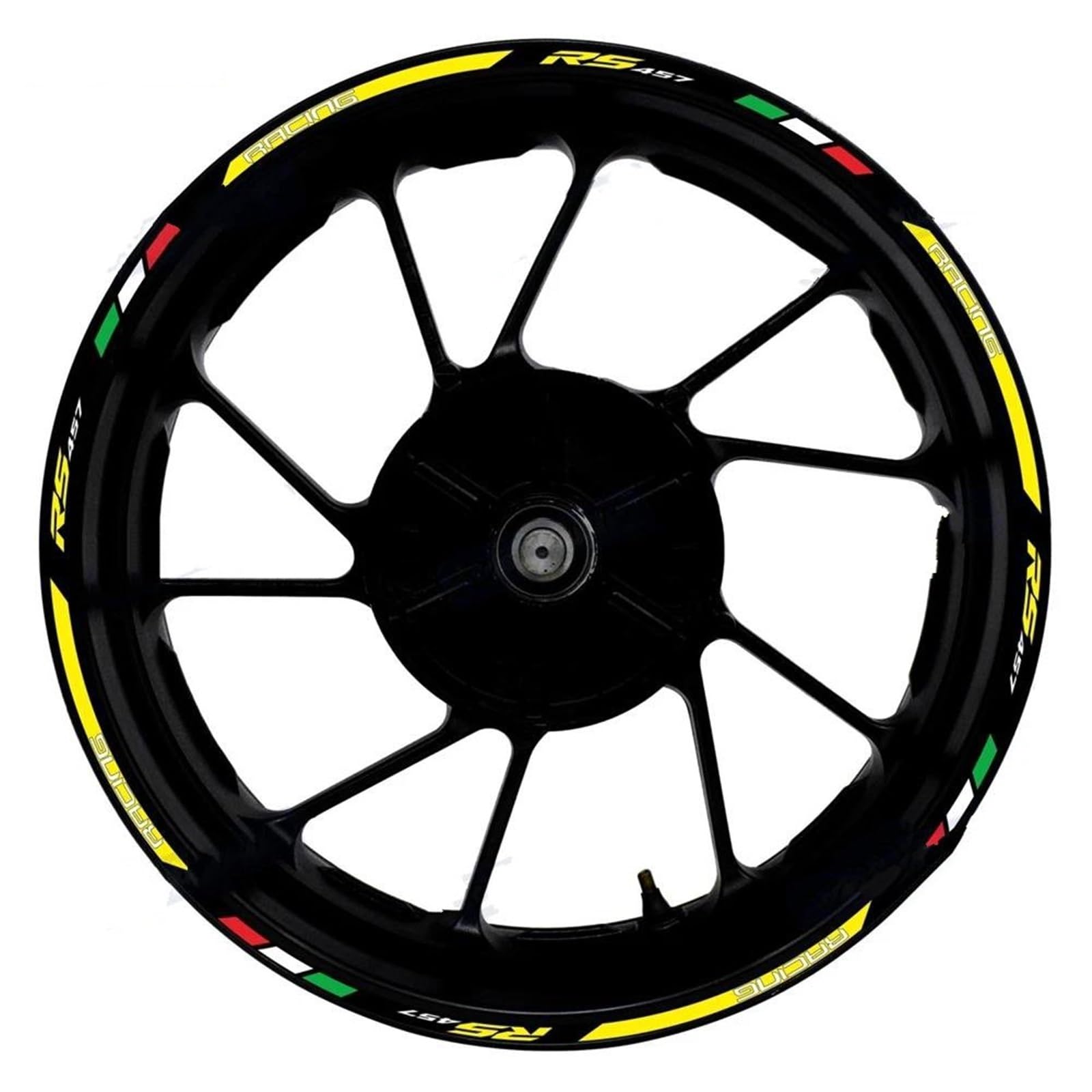 Motorcycle Wheel Sticker Decals Waterproof 17 Inch Rim Strip Tape for RS457 RS 457 Motorbike(Color1)