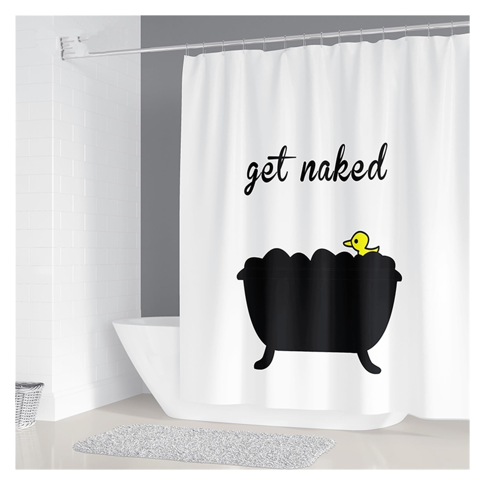 Rideau de douche anti éclaboussures grand format rideau imperméable polyester 240x180