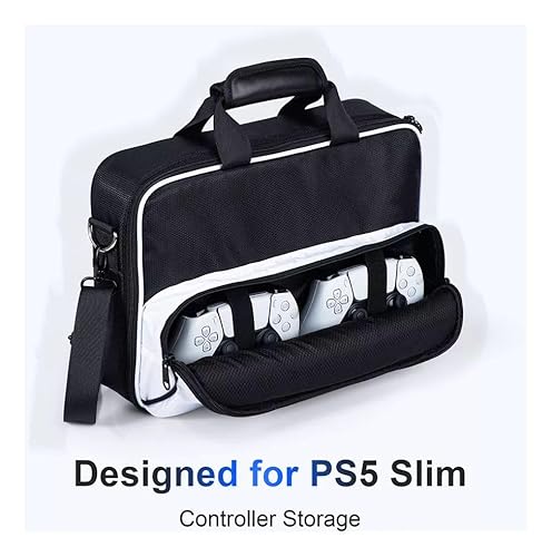 Estojo de transporte adequado para PS5 Slim, bolsa de armazenamento de viagem de grande capacidade 2