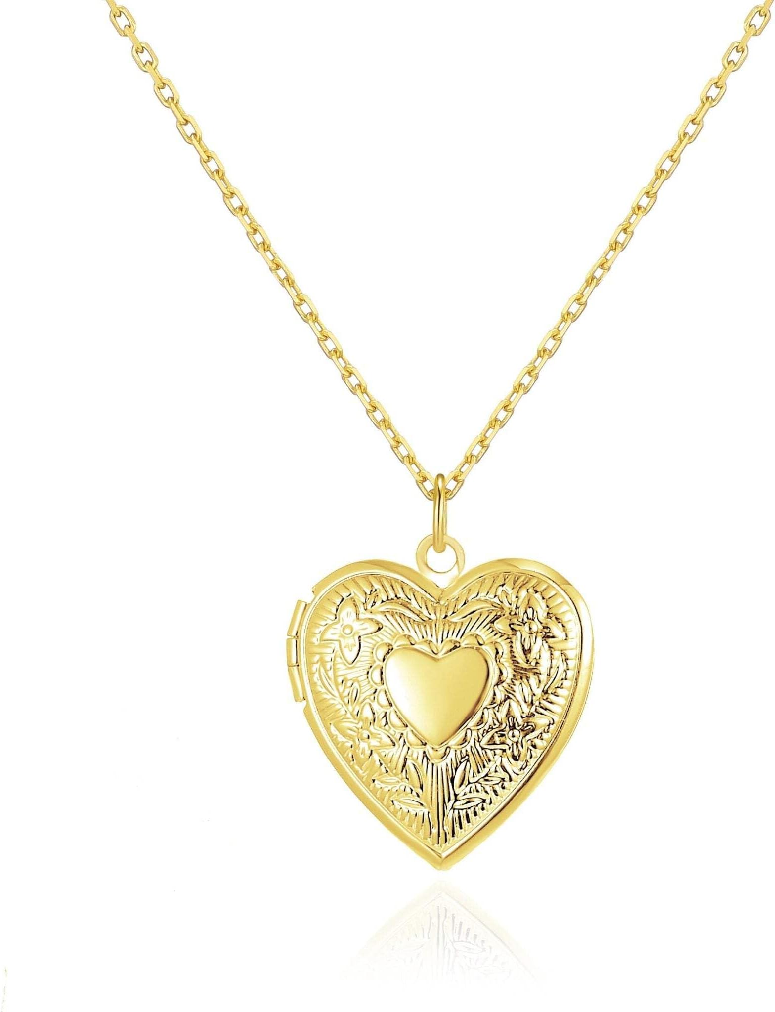 18k Gold Plated Heart Locket