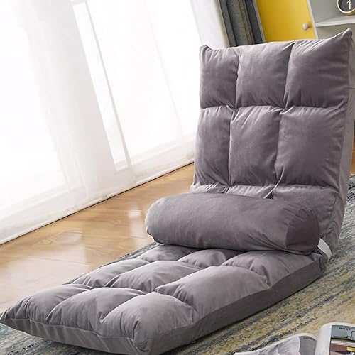 Miniatura 2 de plplaaoo Sofá de piso, silla plegable con respaldo de sofá, silla de suelo, sofá plegable, cojín de sofá pequeño de un dormitorio para balcón, sofá