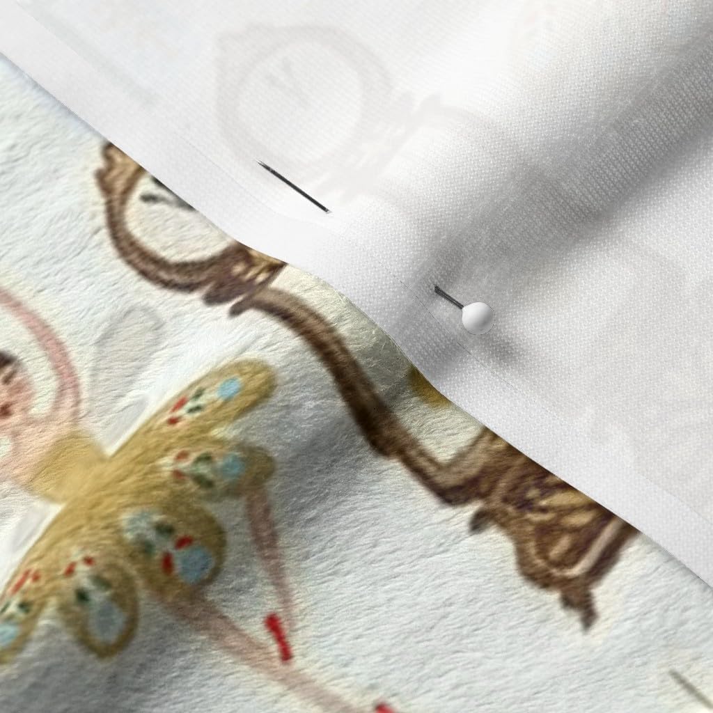 Spoonflower Fabric - Nutcracker Christmas Horses Trees Stars Printed on Minky Fabric by The Yard - Sewing Baby Blankets Quilt Backing Plush