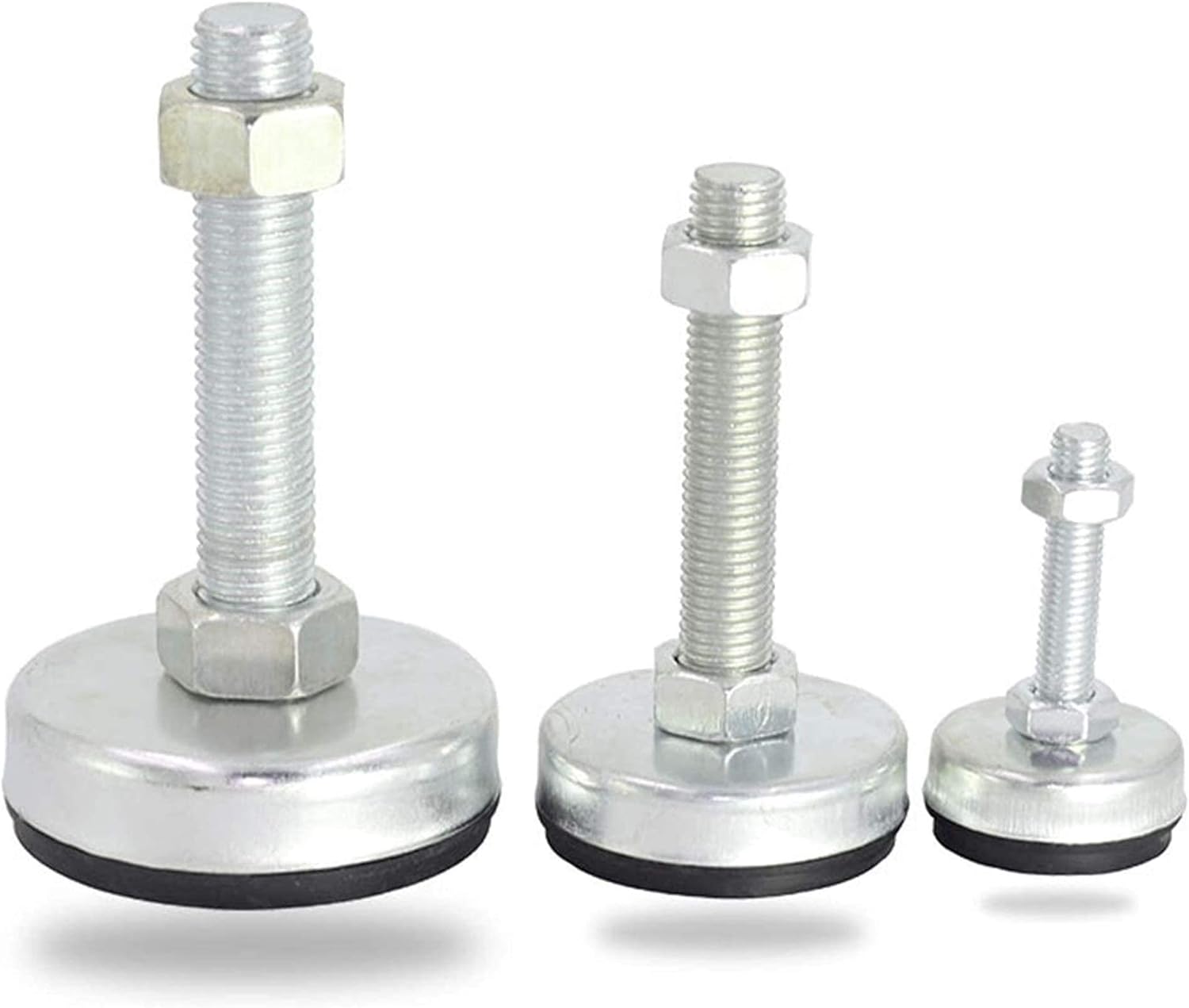 Premium Spare Parts Adjustable Foot Cups M8/M10/M12 Thread Solid Screw Furniture Support Legs Levelling Feet Antislip Furniture Glide Pad Furniture Parts (Color : D60XM12X60