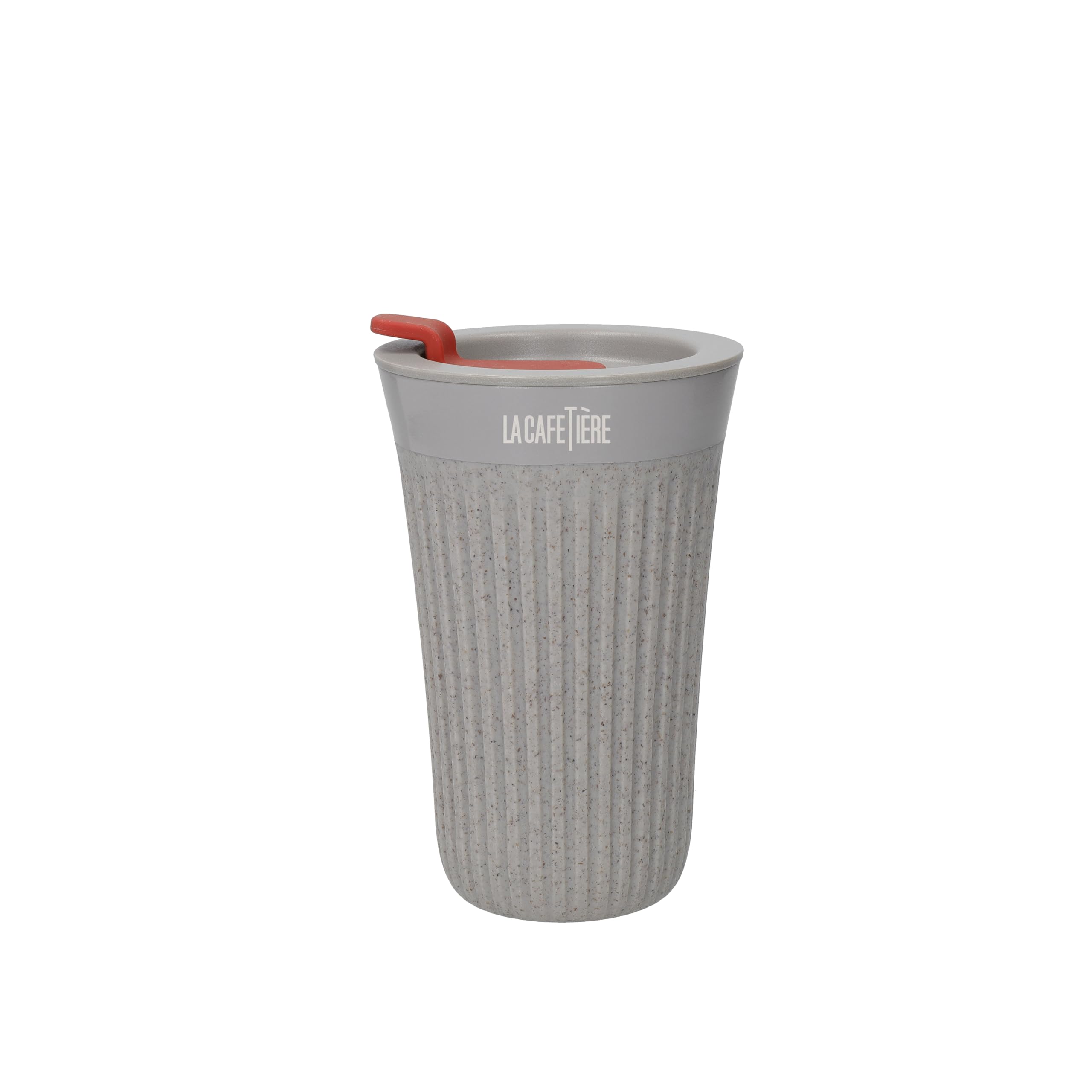 La Cafetière 'The Beanie' Reusable Coffee Cup, Insulated Travel Cup with Comfortable Grip and Leak Proof, 9% Recycled Coffee Husk, 34ml