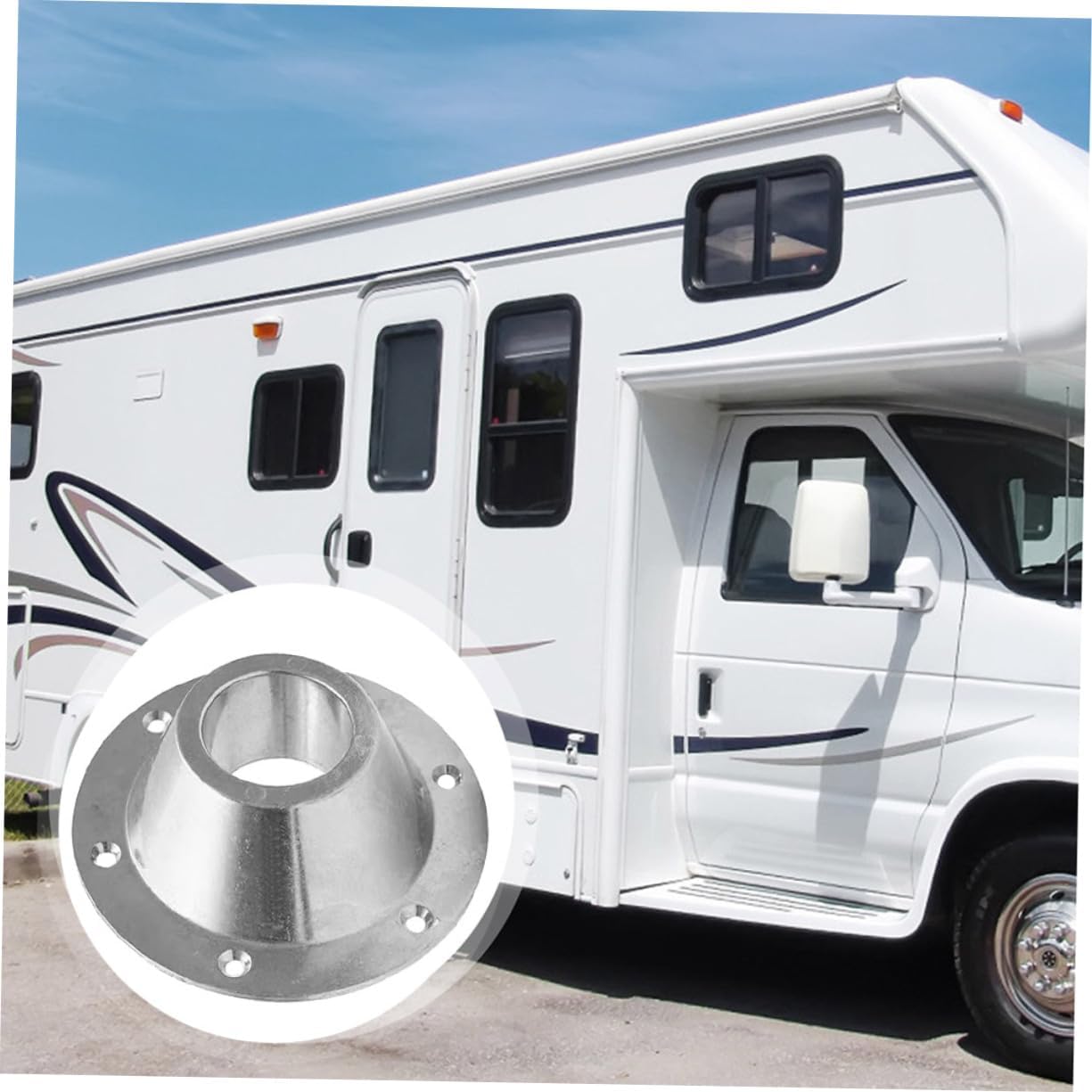 Uonlytech 6sets Rv Table Base Mount Flange Table Base for Easy Installation Rvs Campers and Boats Secure Your Dining and Versatile Accessory