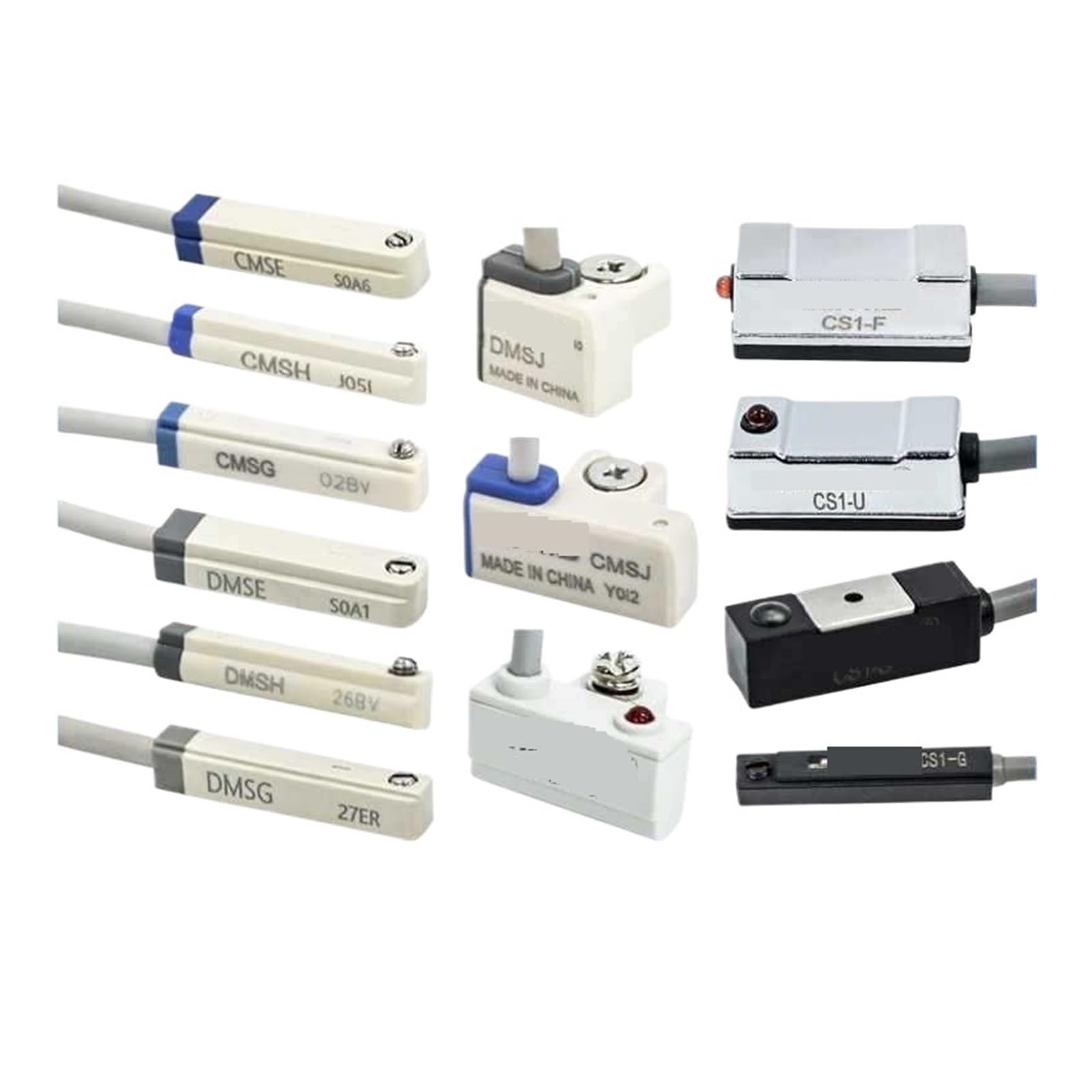 Interruptor magnético de cilindro DMSG-P-020 PNP compatible con sensor CS1-U y CMSG 3