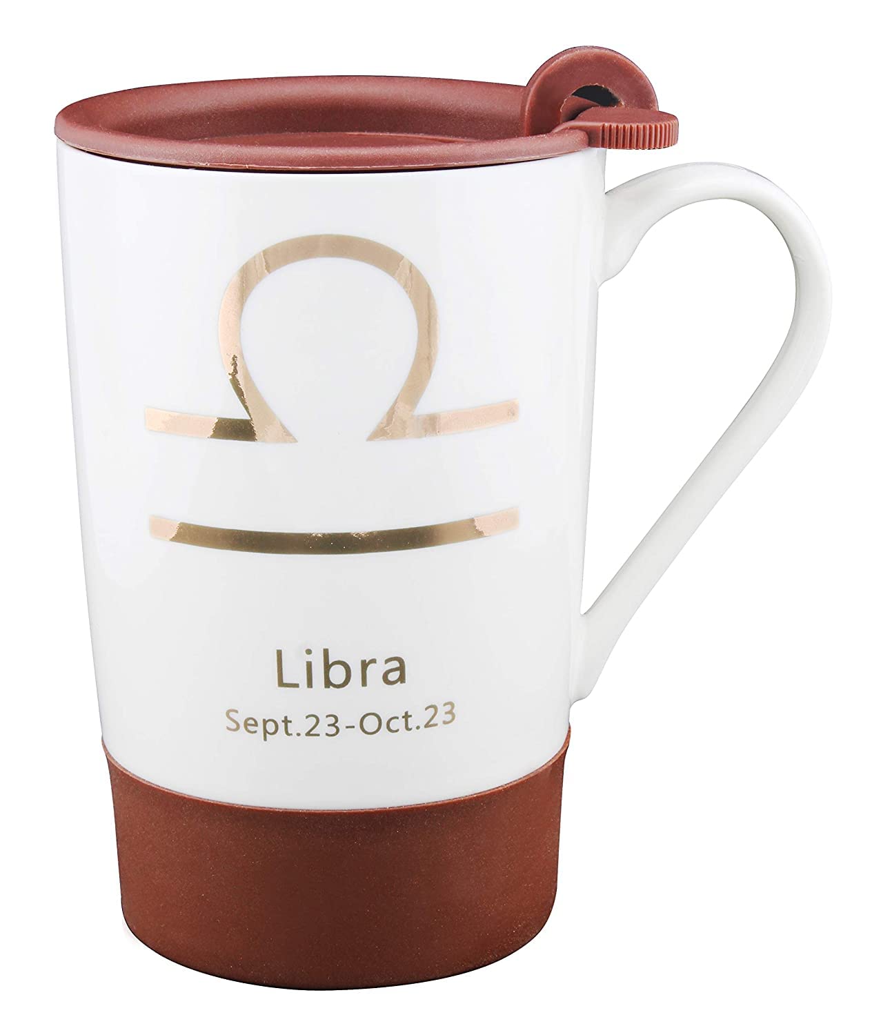Zodiac Sign Libra Everyday Mug with Lid PZD-LIB-JZ130N