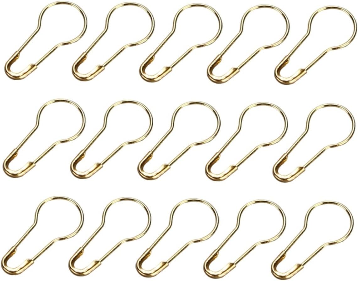 NUOBESTY 1000pcs Decorative Safety Pins Gold Safety Pin Brooch for Dress for Clothing
