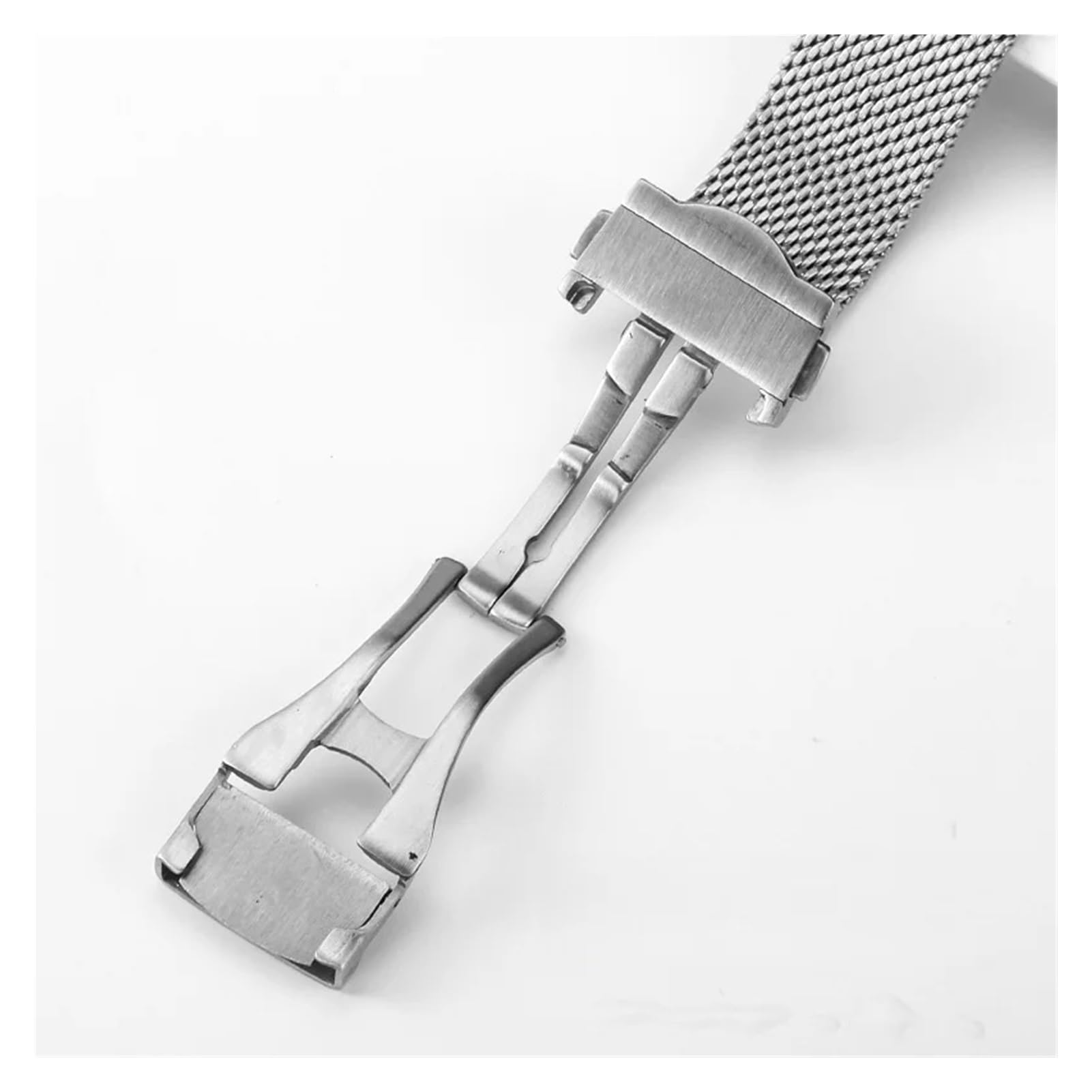 Correa de reloj de acero inoxidable de 20 mm compatible con Omega Seamaster 300 007 Edición Omega De Ville Seiko 5 modelos Correa de reloj Malla milanesa
