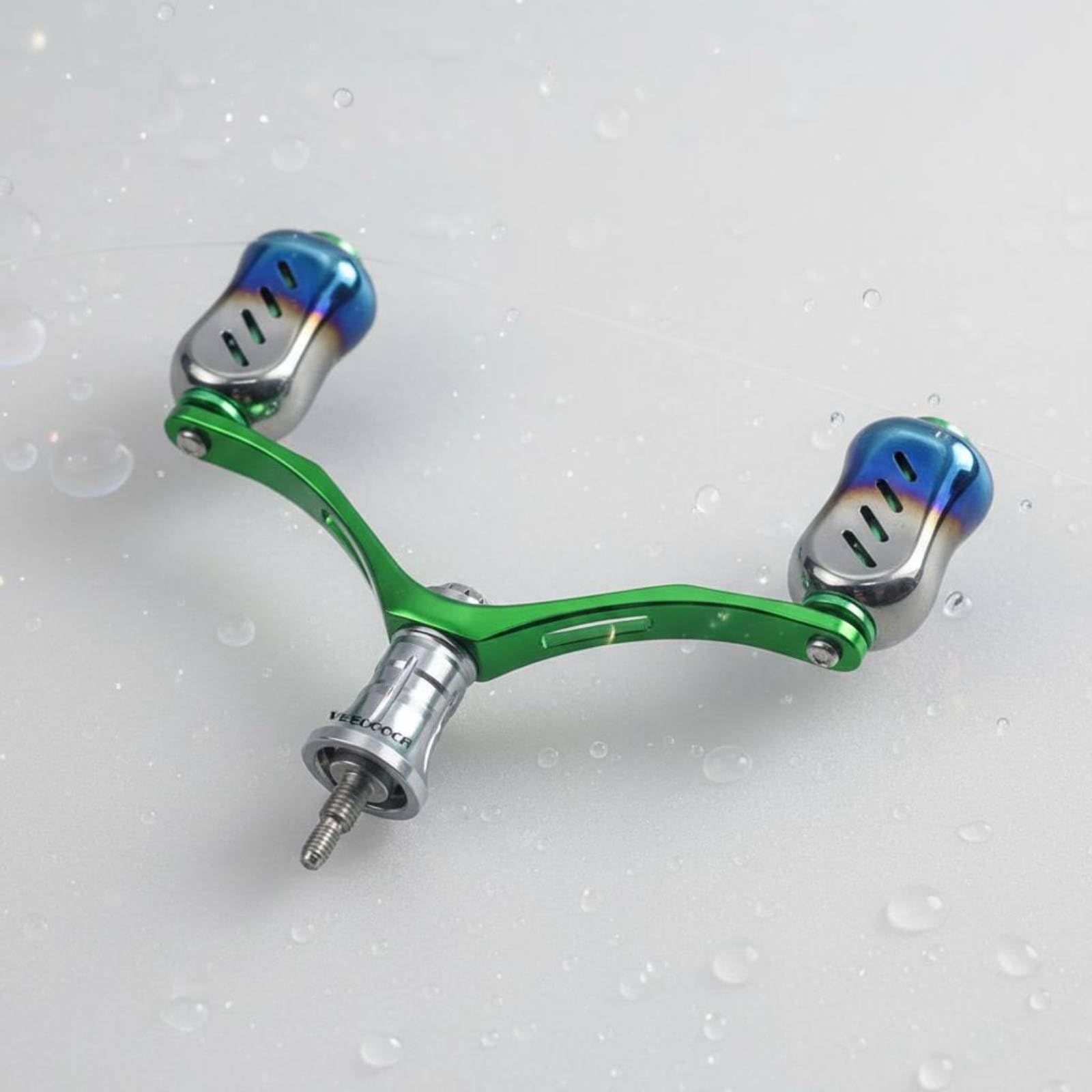 para Carrete de Pesca Brazos Dobles Aluminio Diseño CNC Compatible con Modelos Japoneses y Nacionales Adecuada para Pesca Deportiva Aficionados