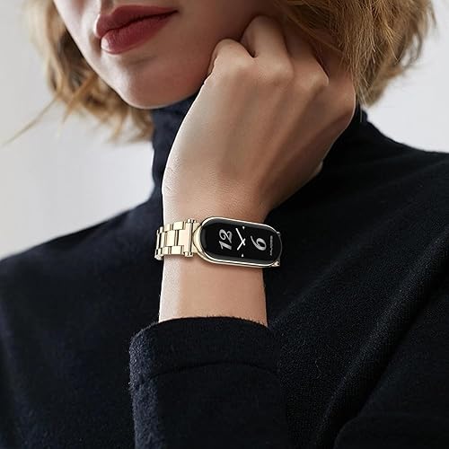 Miniatura 7 de MIJOBS Correa para Xiaomi Mi Band 8 Correa de repuesto transpirable para Mi Fit Band 8 SmartWatch Correas Pulsera Pulsera para Mujeres Hombres
