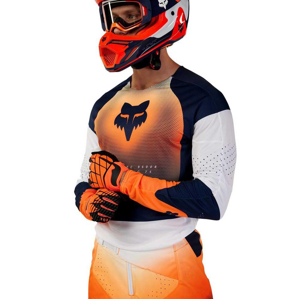 FOX 360 Revise Maglia Motocross, blu scuro/arancione, XL