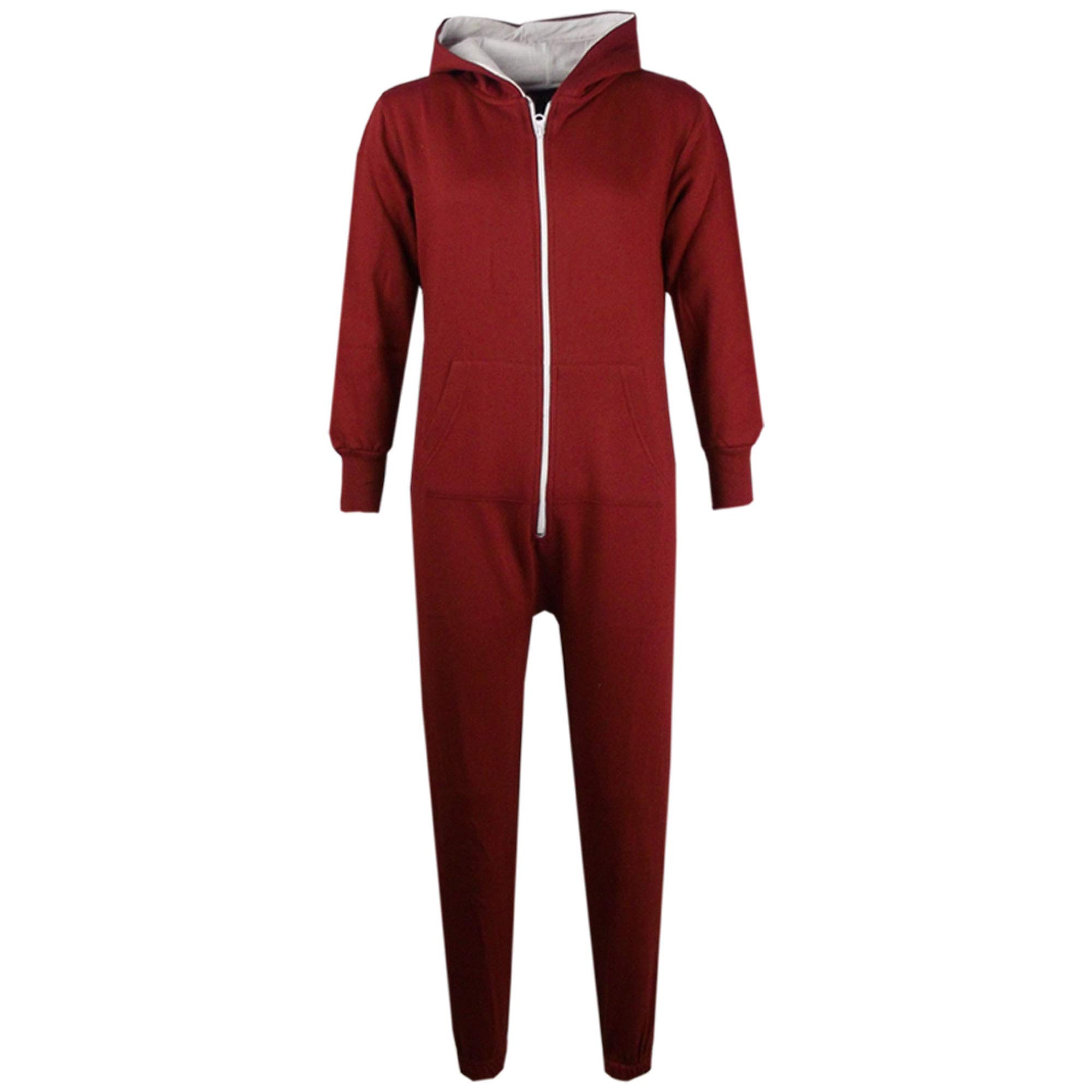 A2Z 4 Kids® Unisex Bambini Plain Colore con Cappuccio Tutina Nuova età 2 3 4 5 6 7 8 9 10 11 12 13 Anni