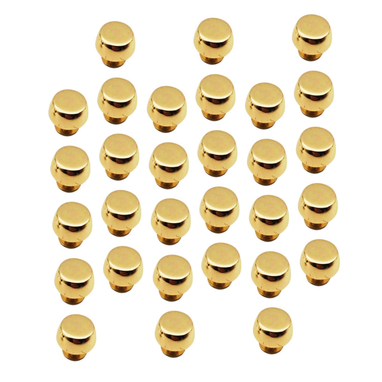 30pcs Zine Leather Craft Rivets Bag Feet for Handbags Purses Leather Cases for Craft Projects and Accessories