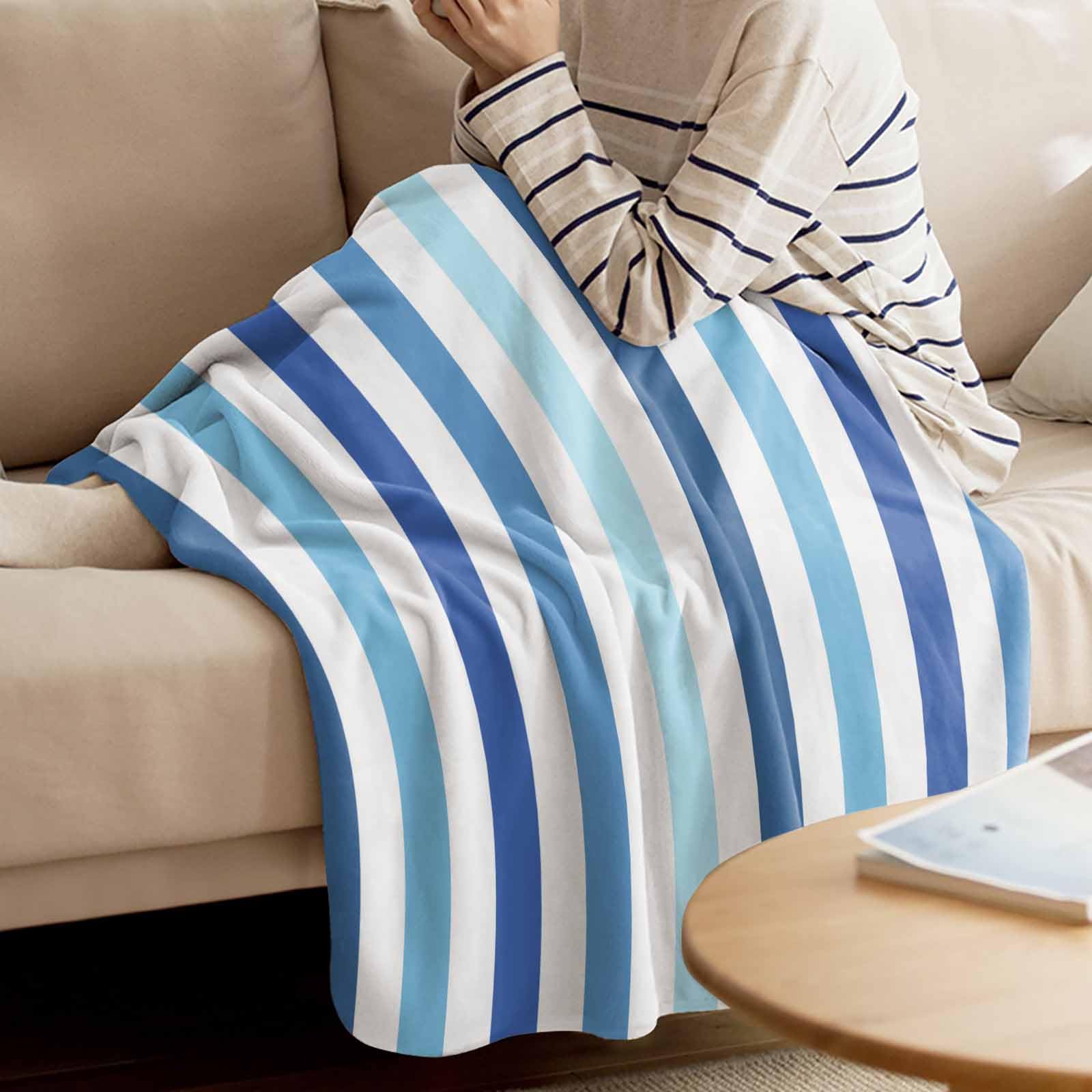 0623-9 BLANKET / STRIPE ブランケット/ストライプ BLANKET / STRIPE(135×183cm creme/beige): BLANKET | kashwere