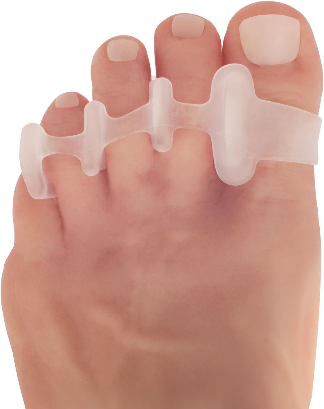 Gel Toe Spreaders - 2 ct - Soft Toe Spacers for Bunions & Overlapping Toes - Pain Relief Orthotic for Men & Women - One Size