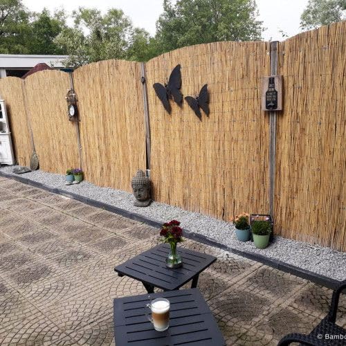 6.5x15 ft Bamboo Privacy Curtain — Standing Reed Screen for Balcony, Garden & Terrace