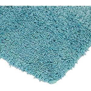 Amazon Brand - Solimo Premium Anti Slip Microfibre Bathmat - 80cm x 50cm, Dusty Turquoise