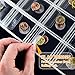 Coin Collection Supplies Pages for Collectors, 12 Sheets Coins Holder Album Book Sleeves, Collecting Binder Protectors for Silver Dollar Bill Quarters Penny Stamp Currency (30 Pockets)