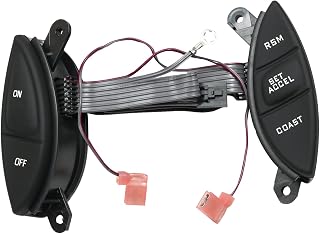 LDMINDA Steering Wheel Mounted Cruise Control Switch Button Kit Replacement for Ford Ranger 1998-2003, for Explorer Sport Trac 2001-2005, for Mercury Mountaineer, for F150 for Mazda B3000 F87Z9C888BB