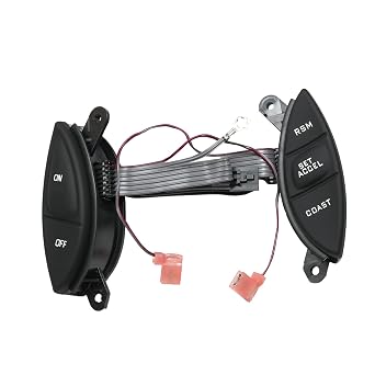 Steering Wheel Mounted Cruise Control Switch Button Kit Replacement for Ford Ranger 1998-2003, for Explorer Sport Trac 2001-2005, for Mercury Mountaineer, for F150 for Mazda B3000 F87Z9C888BB