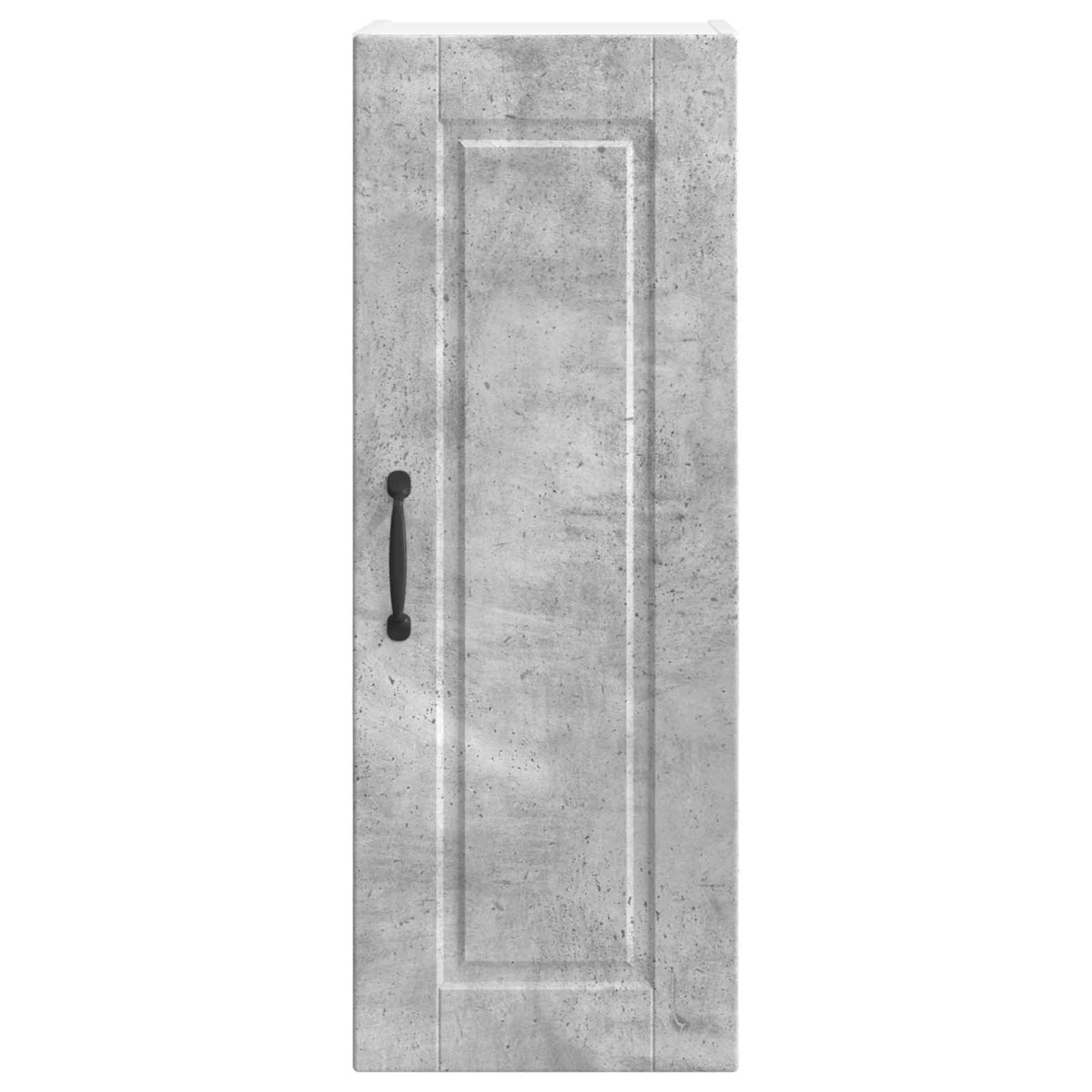 Porto - Armadietto da cucina da parete, 30 x 31 x 80 cm, in legno, moderno, per cucina, dispensa, sala da pranzo e dispensa, colore: grigio cemento