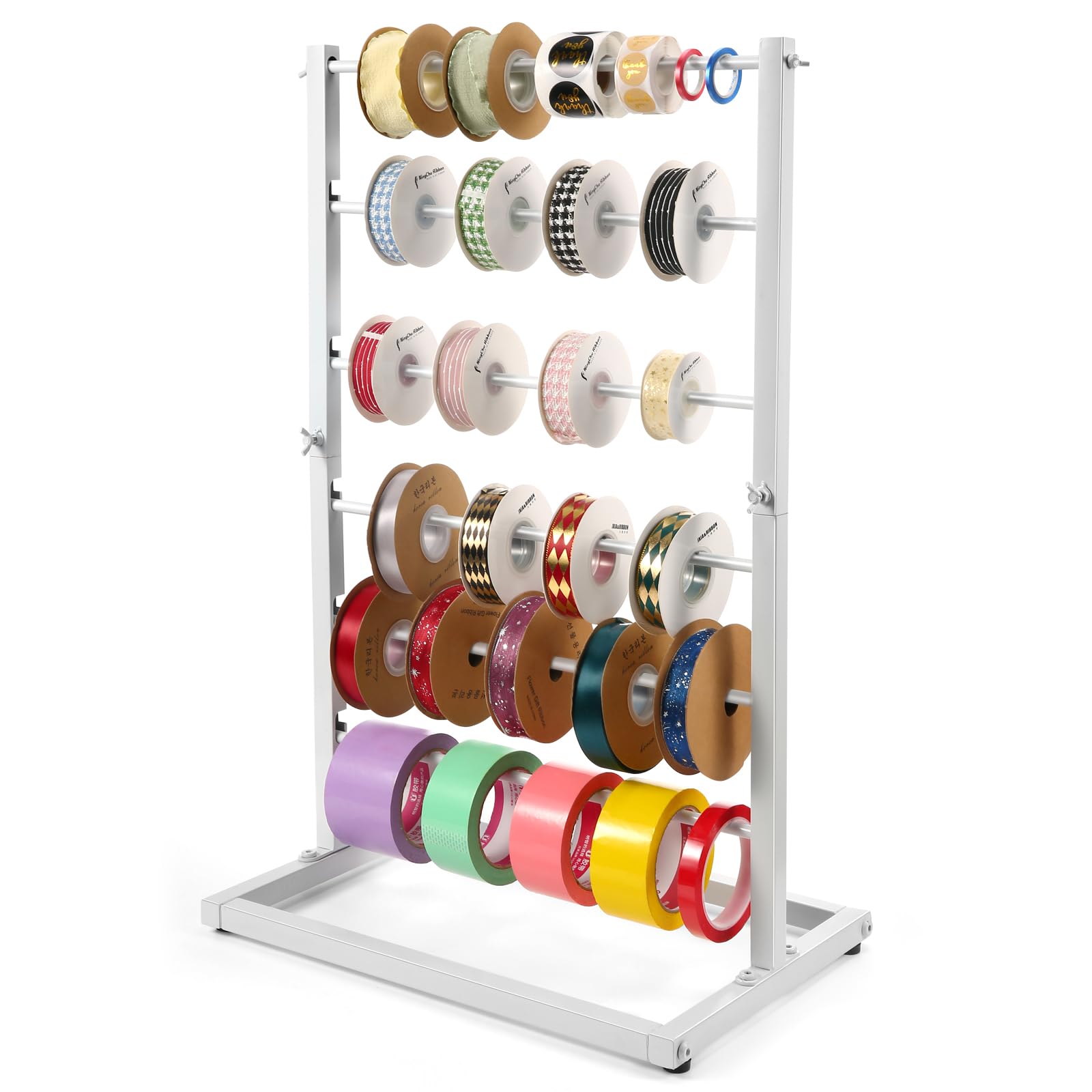Amazon.com: Aulin 6 Tier Large Capacity Ribbon Storage Organizer Rack ...