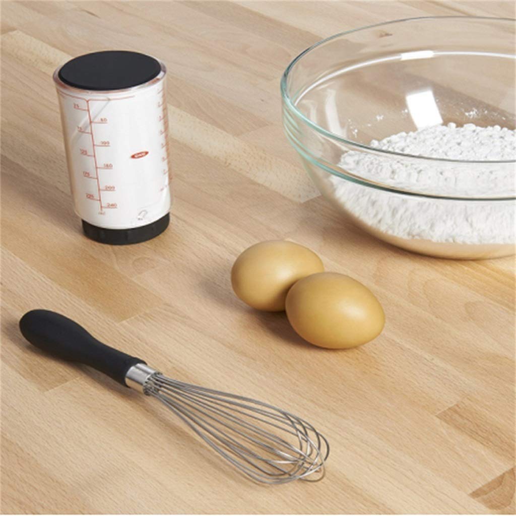 ZHANGXIAO Frusta, Manico in Silicone Palloncino Acciaio Inossidabile Gorgogliatore di Latte Mescolare La Barra (Dimensione : 29×7cm)