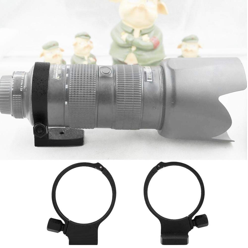 Anello Collare Per Treppiede In Alluminio Per Nikon 80-400mm F2.8 AFS – Diametro 81mm, Colore Nero, Leggero
