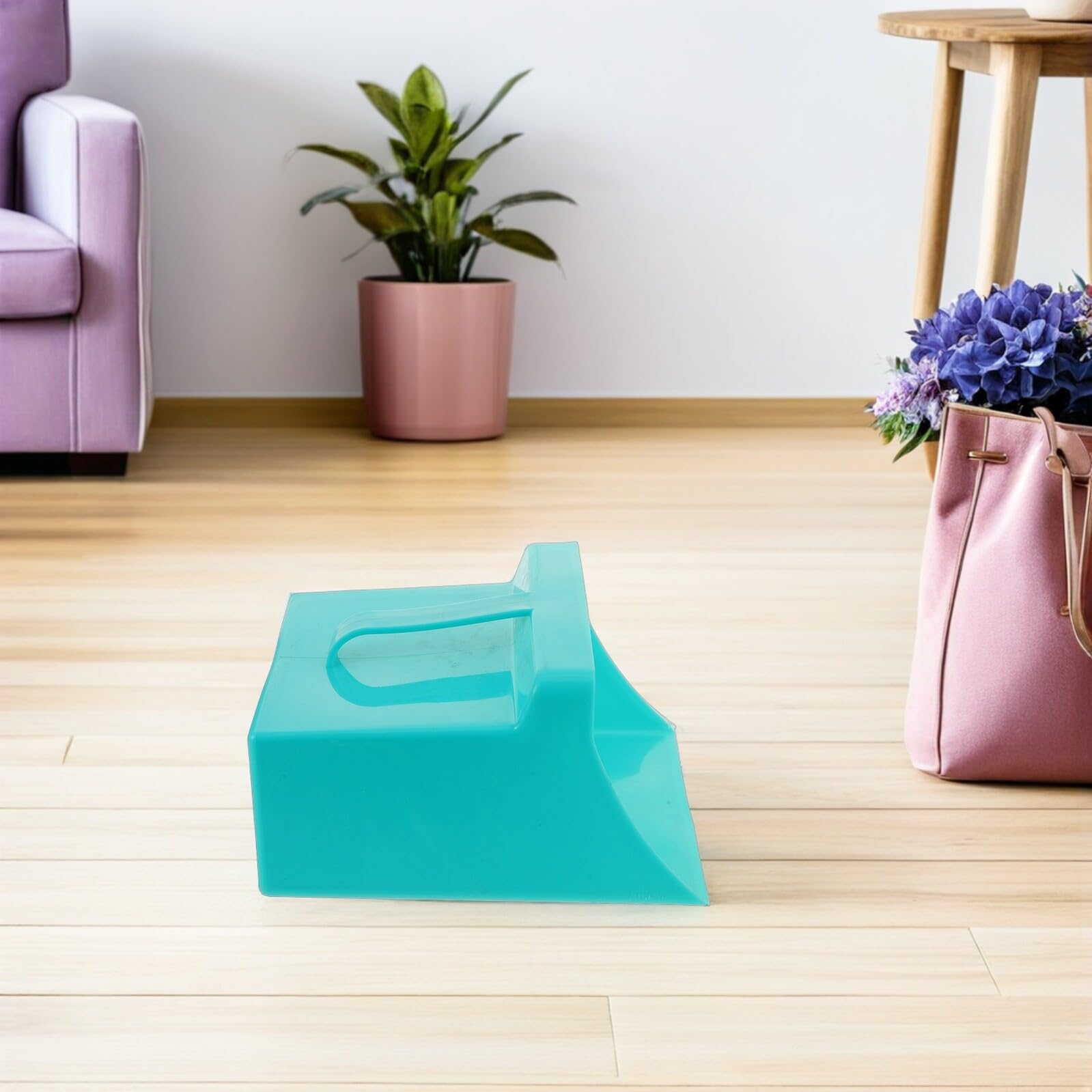 Tragbare Kunststoff Kehrschaufel mit Griff für Mühelose Müllsammlung im Haushalt und Garten Leichtes Ergonomisches Design für Komfortable Reinigung