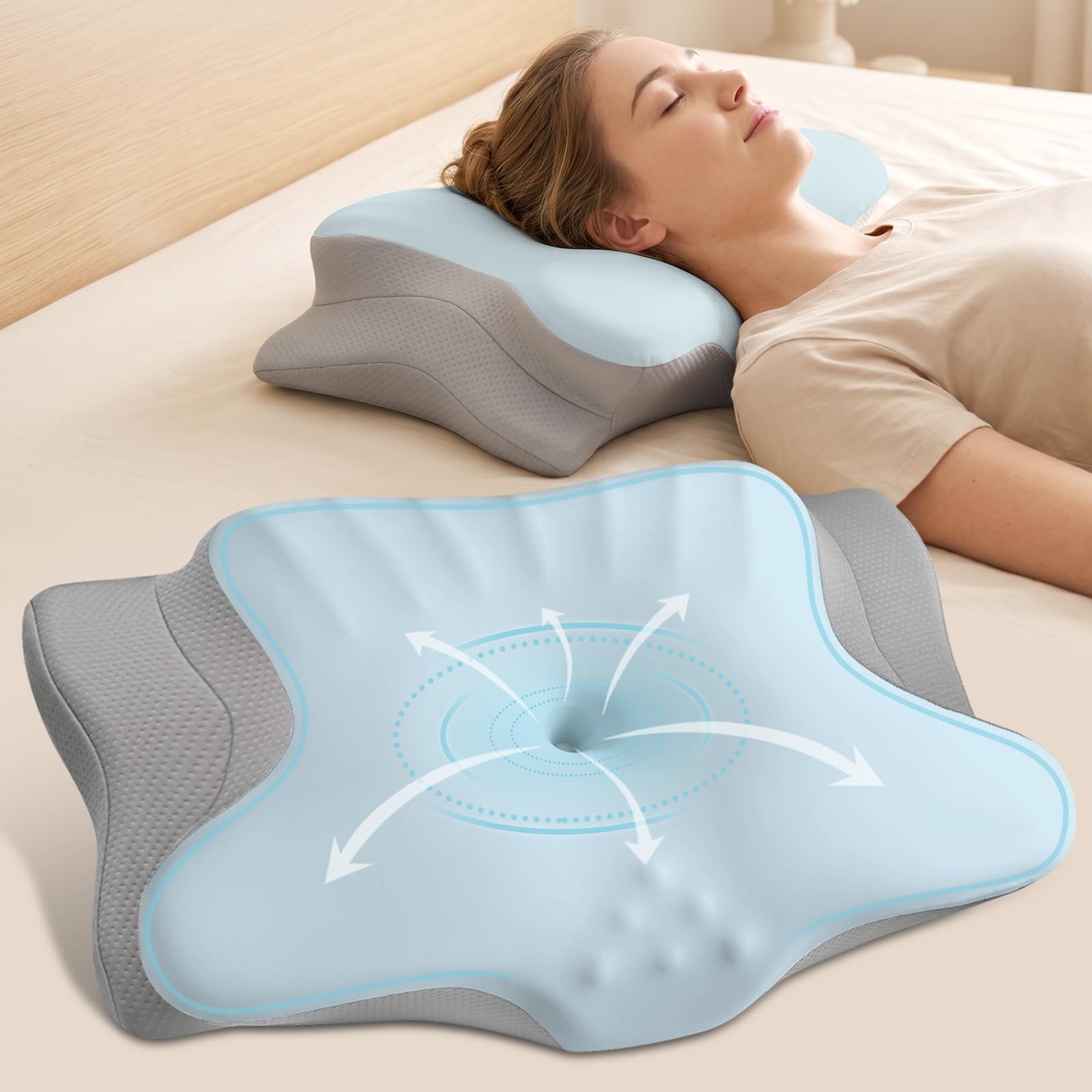 Ylekto Cervical Neck Pillow
